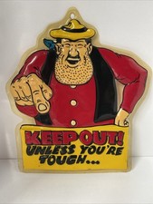 Desperate Dan Wall Sign 1990