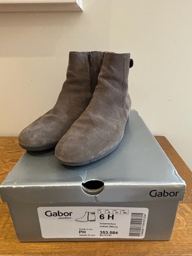Gabor brown suede ankle - suede,