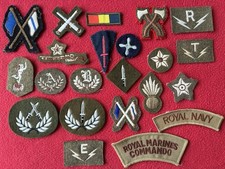 Original British Military Cloth Badges Free Postage (Sold Individually)