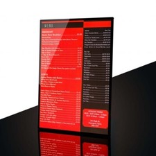 A2 Ultra Slim LED Illuminated Backlit Display Poster & Menu Box