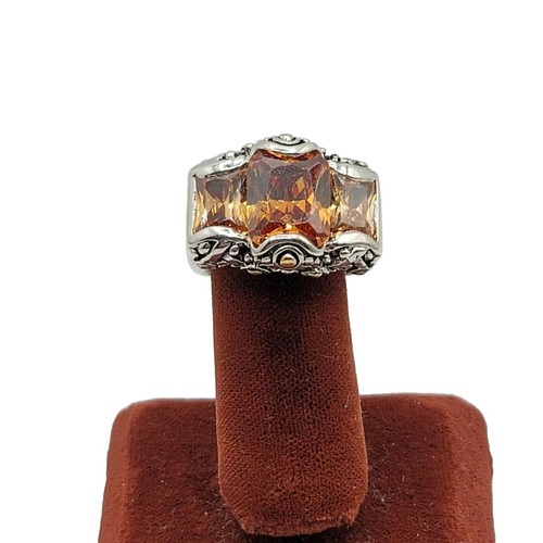 Vtg ring big topaz - 5,