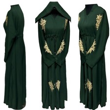Women's  Nida Umbrella Abaya Jalabiya long dress