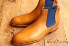 Barker tan leather chelsea - barker,