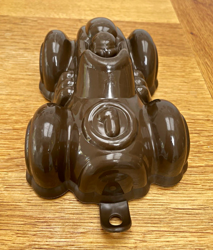 Vintage brown car shaped - brown,
