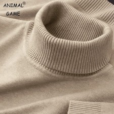 New Mens Knitted Turtleneck