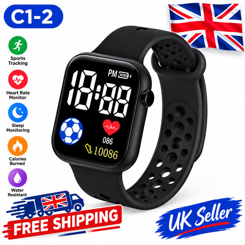 Led digital sport watch unisex - watch,
