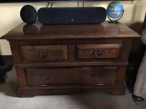 Oak hifi cabinet - tv/hifi,