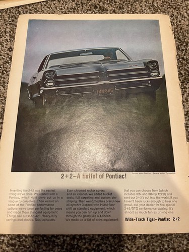 1965 pontiac wide track - pontiac, 2+2