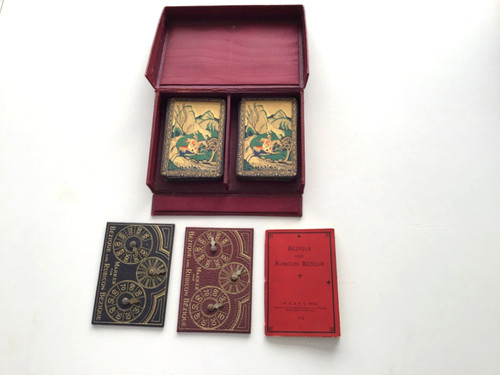 Vintage bezique card game - vintage, w.d