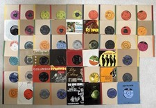 51x 60s & 70s 7” Vinyl Singles In Storage Box Job Lot Deep Purple Beatles Dana