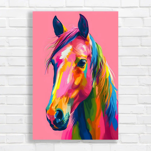 Vibrant horse colorful - vibrant,