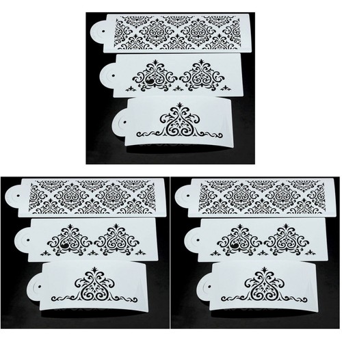 Pcs cake stencils sugar - 9,
