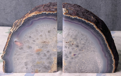 Natural agate geode - natural, rock