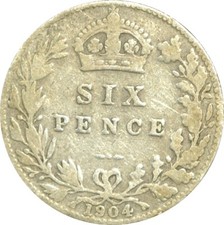 1902 TO 1910 EDWARD VII SILVER