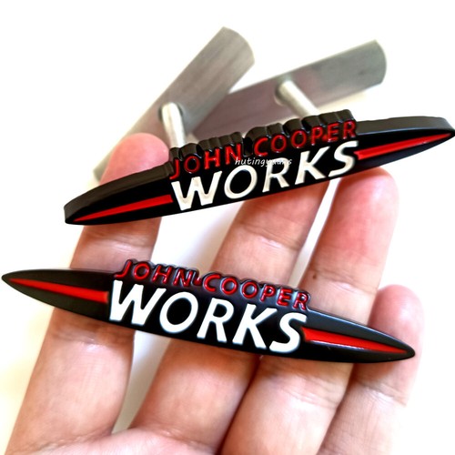9cm black white john cooper - 2x,