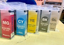 Brand New Unopened 500ml  Roland Printer ECO-UV EUV4 UV Print Inks O/date