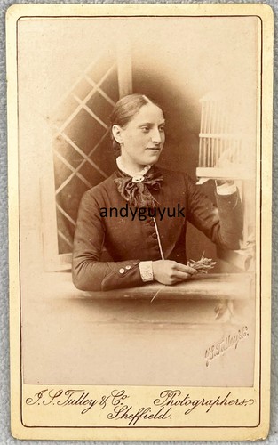 Cdv lady tending - cdv, bird