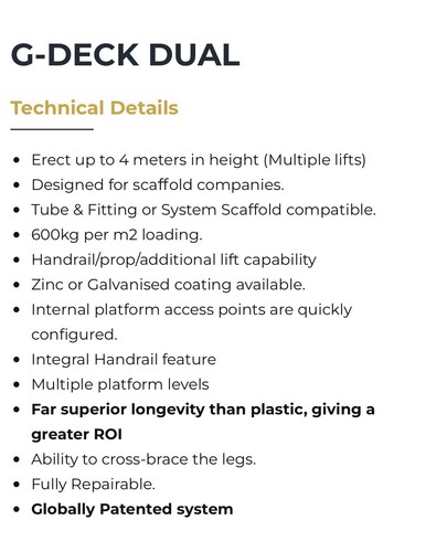 Deck dual safety decking - g-deck,