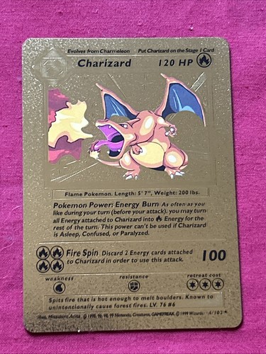 Charizard classic fire gold - classic,
