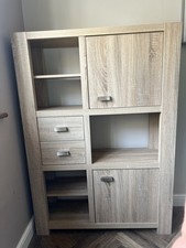 Next Corsica Oak Bookcase Shelving and Storage