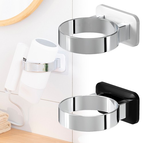 Adhesive hair dryer rack - hair,