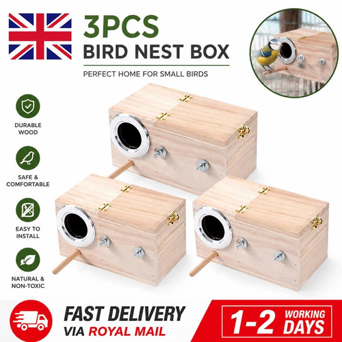Bird breeding box cage nest - 3x,