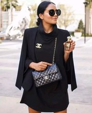 Zara Black Cape Kimono Poncho