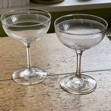 Antique Crystal Etched