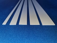 RIGID PVC PLASTIC FLAT STRIP WHITE BAR 6mm - 142mm 3 METRE LENGTHS