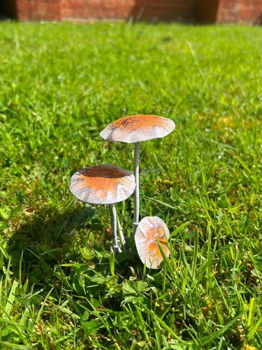 Mystical brown toadstool stake - brown,
