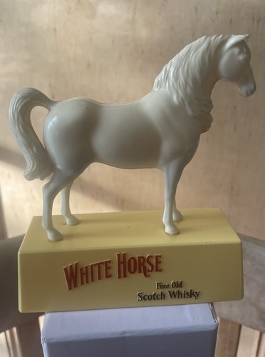 Vintage white horse - horse, scotch