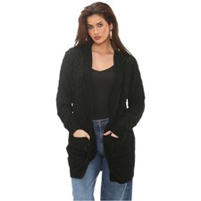 Ladies Cardigan Chunky Cable