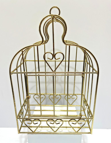 Vtg small gold metal - metal, bird