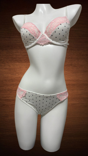 Delicate allure 2pcs pink lace - delicate,