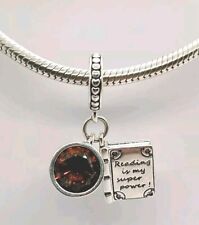 ?Coffee Book Charm Genuine S925 Sterling Silver Gift Present?