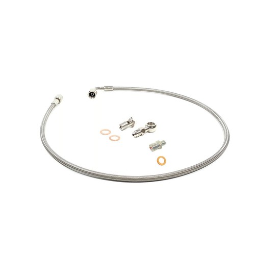 Turbo oil feed line fitting - oil,