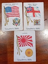 Typhoo Tea Cards - Flags and Arms of Countries 3 Separate Cards