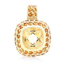 Sterling Silver Citrine Halo