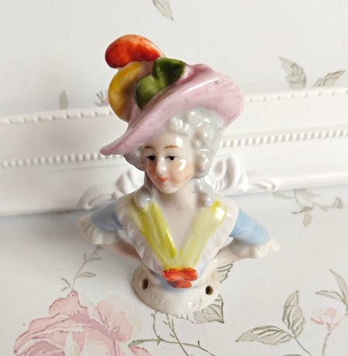 Antique german porcelain half - porcelain,