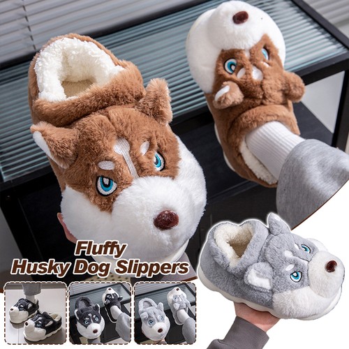 Winter warm fluffy slippers - warm,