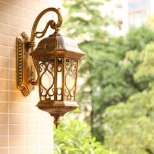 Outdoor Wall Light Balcony Brown Wall Lighting Yard Wall Sconce Garden Wall Lamp