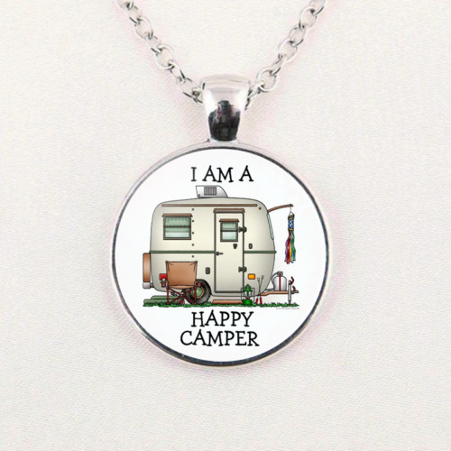 Travel silver necklace - travel,