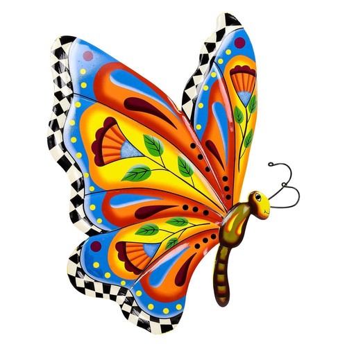 Large metal butterfly - metal, wall