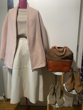 Zara Pink Manceto Wool Belted