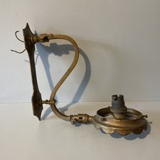 Brass Wall Light Old Antique