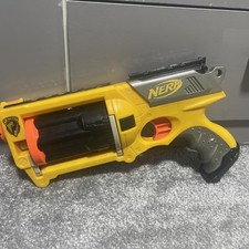 Used Nerf N-strike Gun Maverick Rev-6 With Bullets Fully Working 