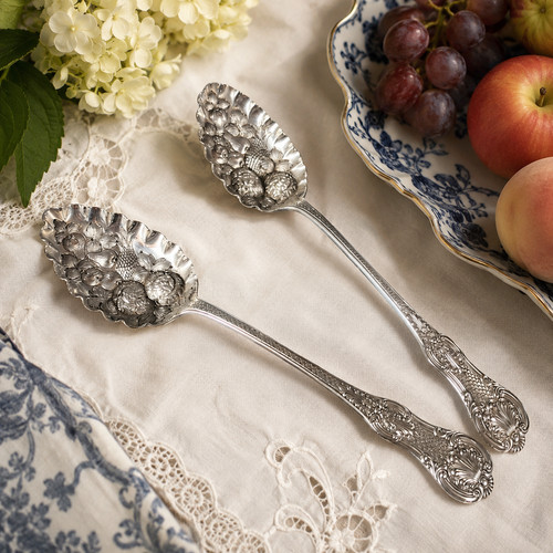 Antique victorian pair - pair, silver