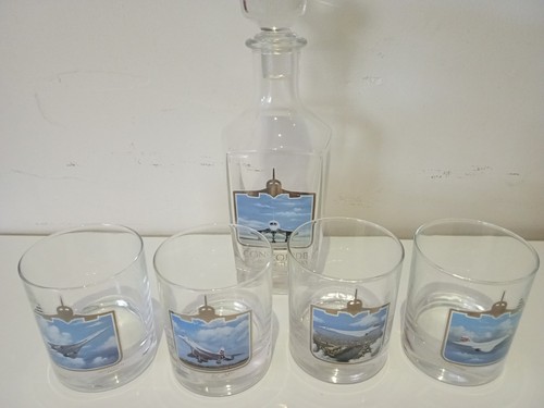 Concorde decanter and - concorde, 4x