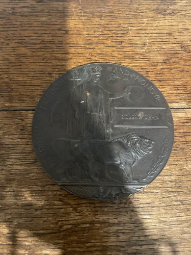 Ww1 bronze memorial plaque - bronze,