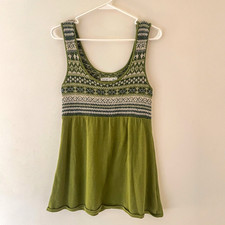 Y2K Green Fair Isle Sweater